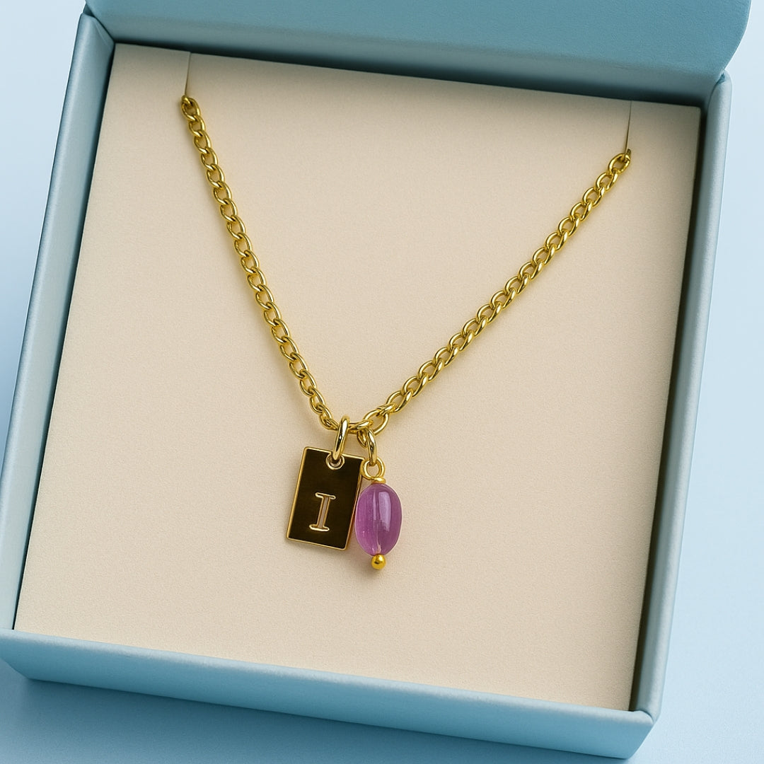 Collar Inicial y punto de luz 💫