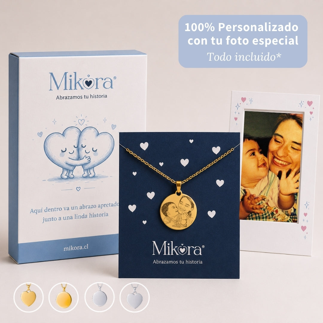 Collar grabado con vuestra foto  | Te amo Mamá 👭