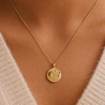 Collar grabado con vuestra foto  | Te amo Mamá 👭