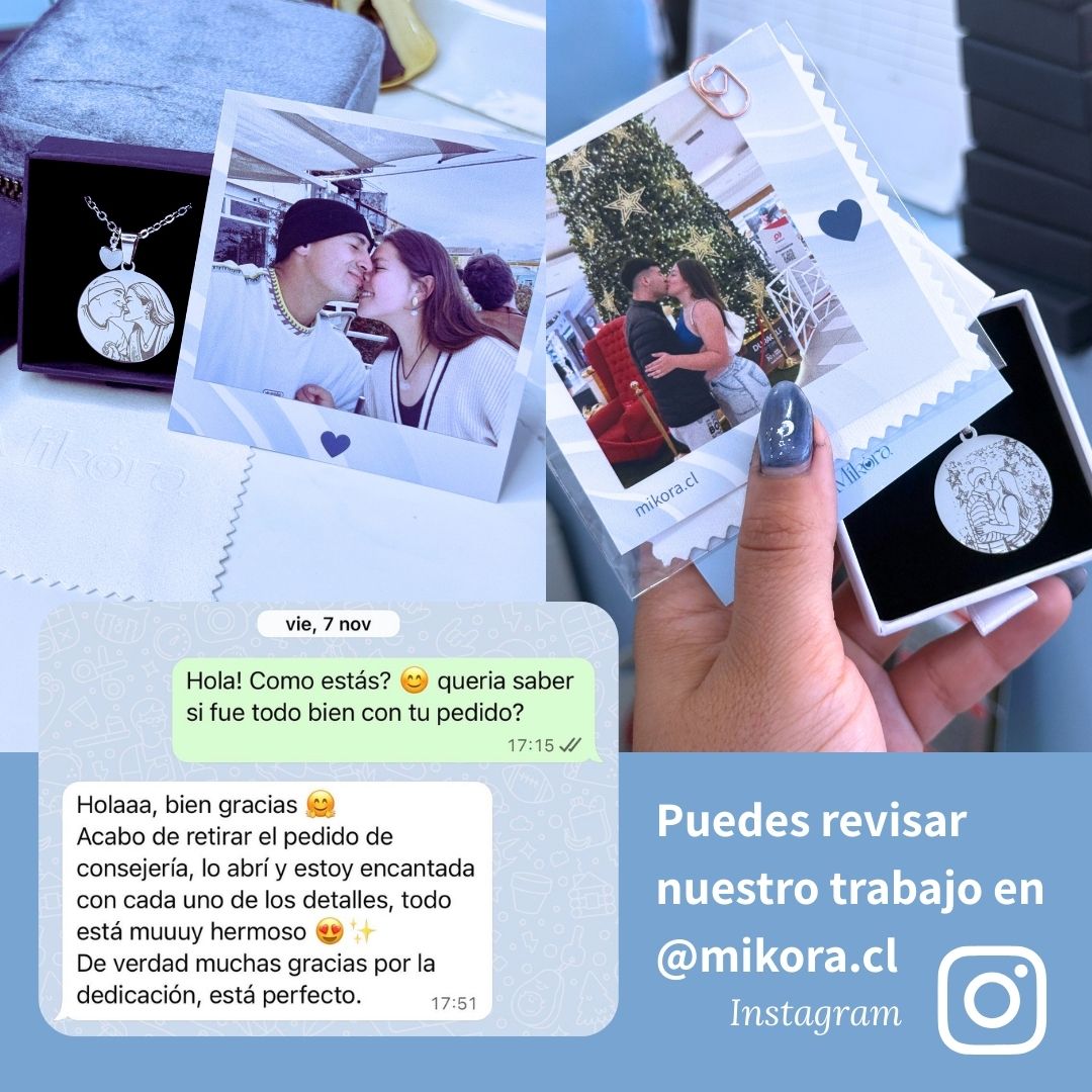 Collar Personalizado + Foto Polaroid Gratis 🌟 | Amor del Bueno 💘