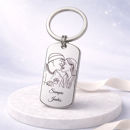 Llavero Personalizado + Foto Polaroid Gratis 🌟 | Amor del Bueno 💘