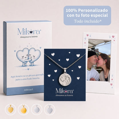 Collar grabado con vuestra foto  | Enamorados 💘