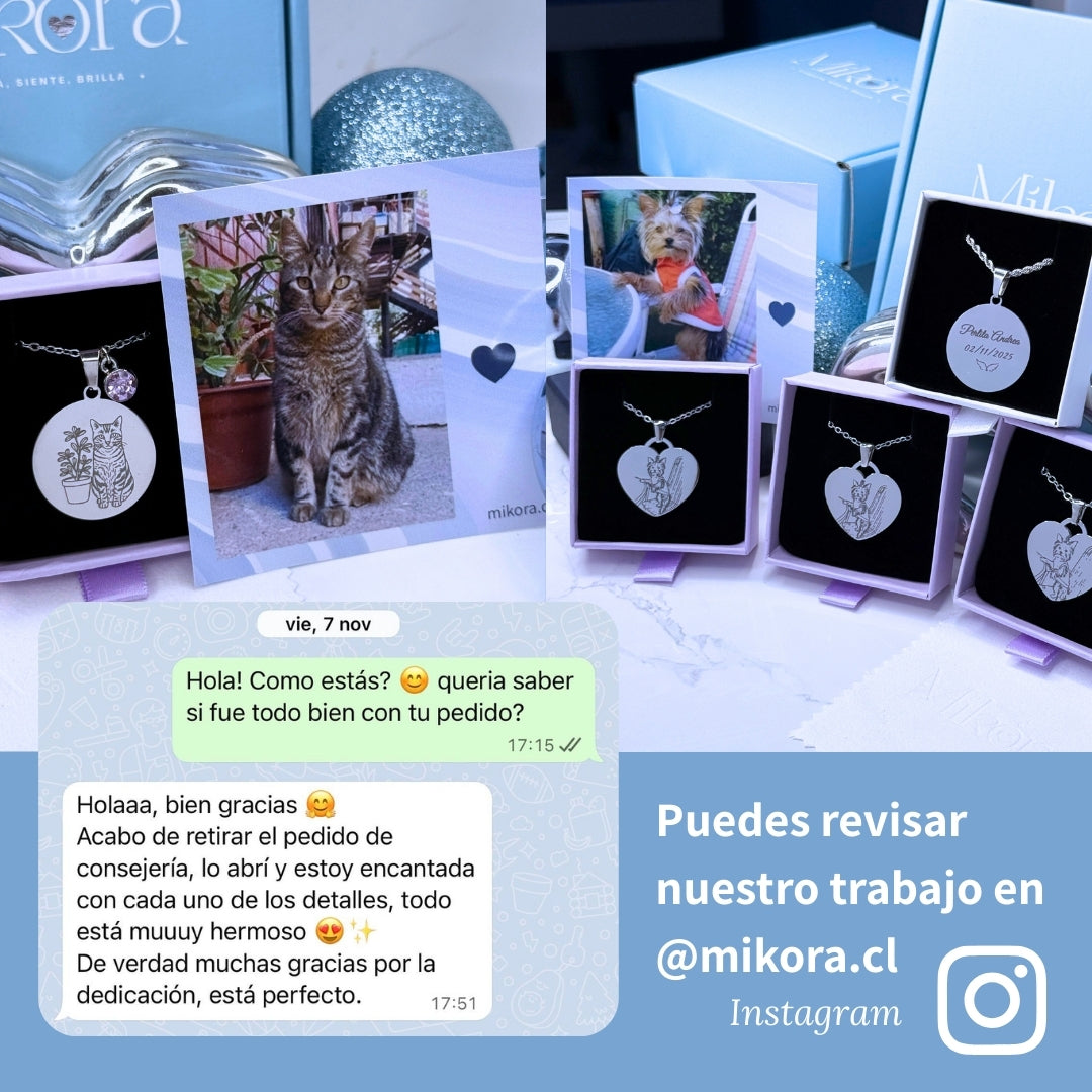 Collar Personalizado + Foto Polaroid Gratis 🌟 | Amigo Fiel 💘