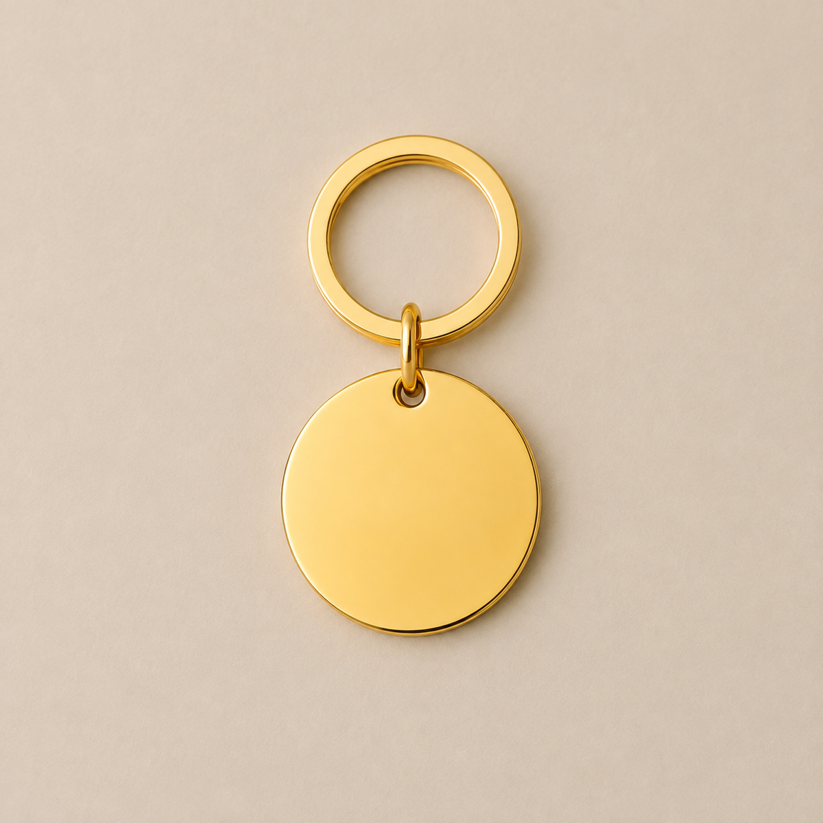 Llavero Personalizado Dorado 30mm