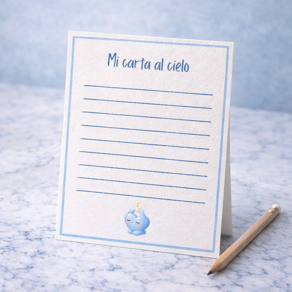 Carta al Cielo | Palabras que Acompañan el Recuerdo 🕊️✨