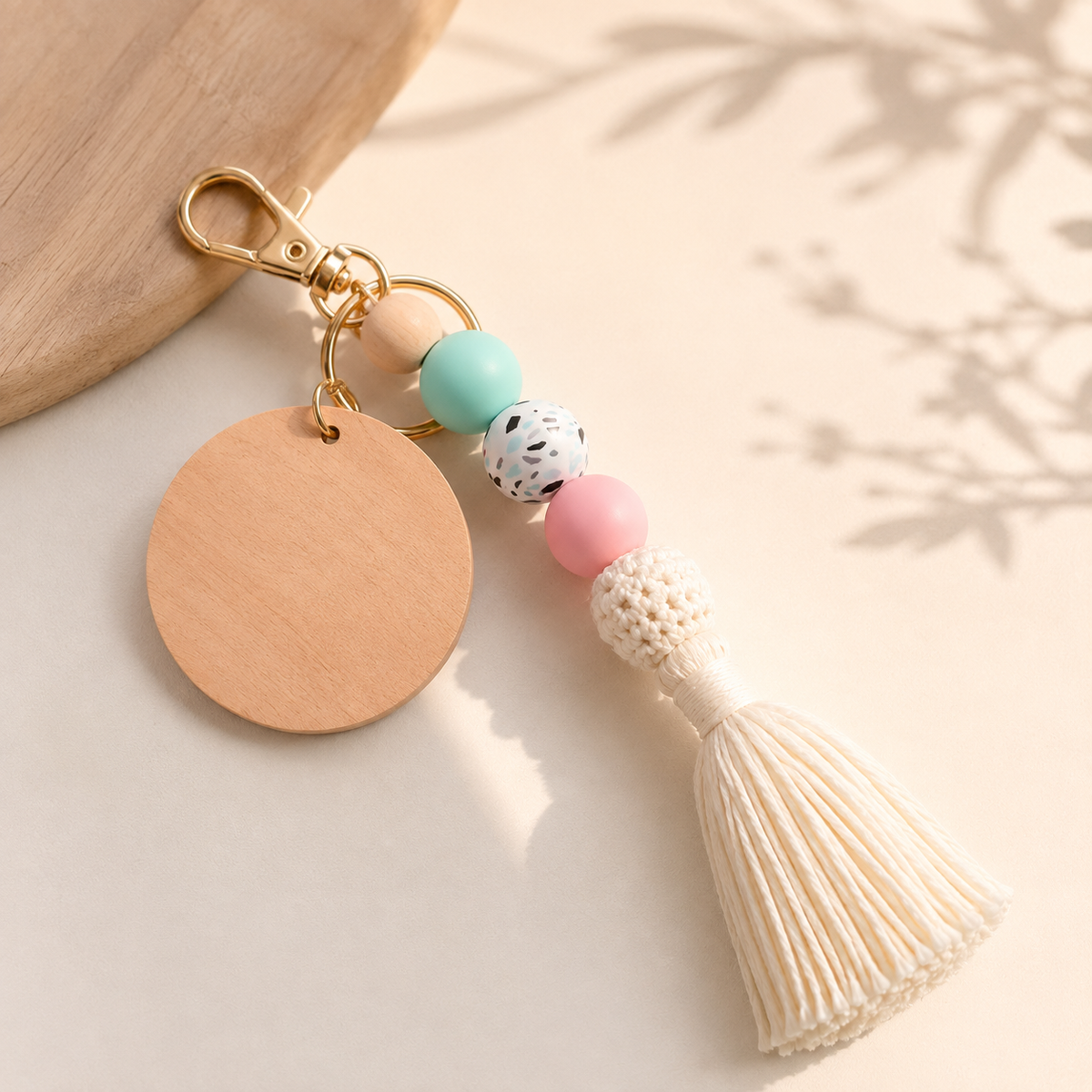 Llavero Personalizado de Madera Madrid