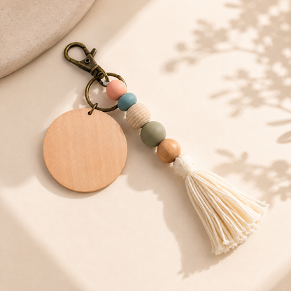 Llavero Personalizado de Madera Andes