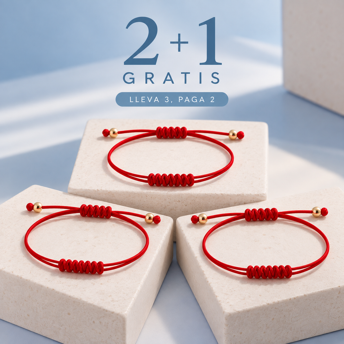 Pulseras Hilo Rojo 7 Nudos | Protección, Equilibrio y Unión