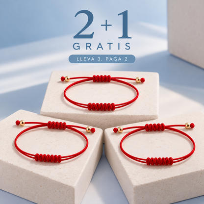 Pulseras Hilo Rojo 7 Nudos | Protección, Equilibrio y Unión