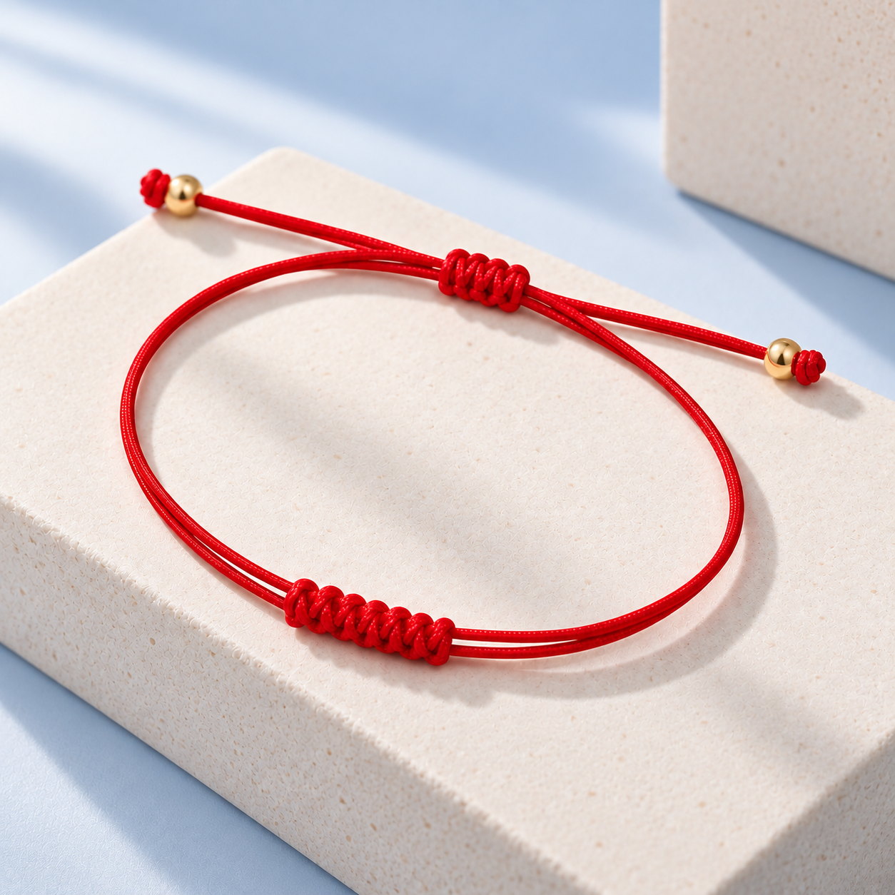 Pulsera Hilo Rojo 7 Nudos | Protección, Equilibrio y Unión