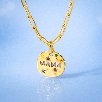 Collar Mamá Baño Oro