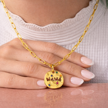 Collar Mamá Baño Oro
