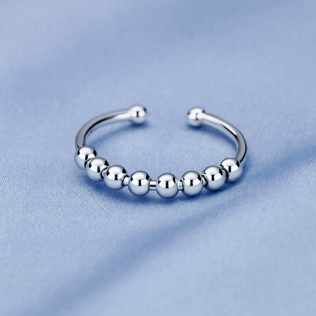 Anillo Bolitas Ajustable: Alivia tu estrés y ansiedad 🧘‍♀️