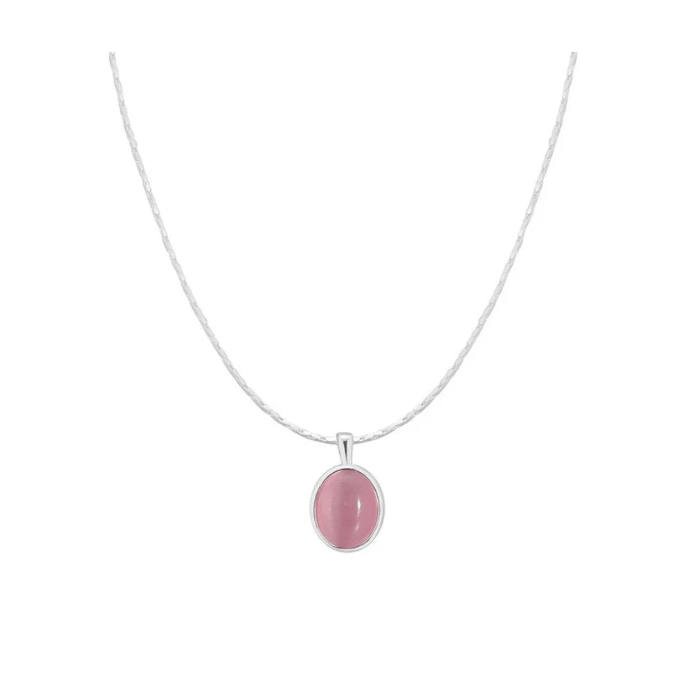 Collar Piedra Luna Plata Ley 925 | Amor Sereno 🌙