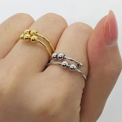 Anillo Bolitas Ajustable: Alivia tu estrés y ansiedad 🧘‍♀️