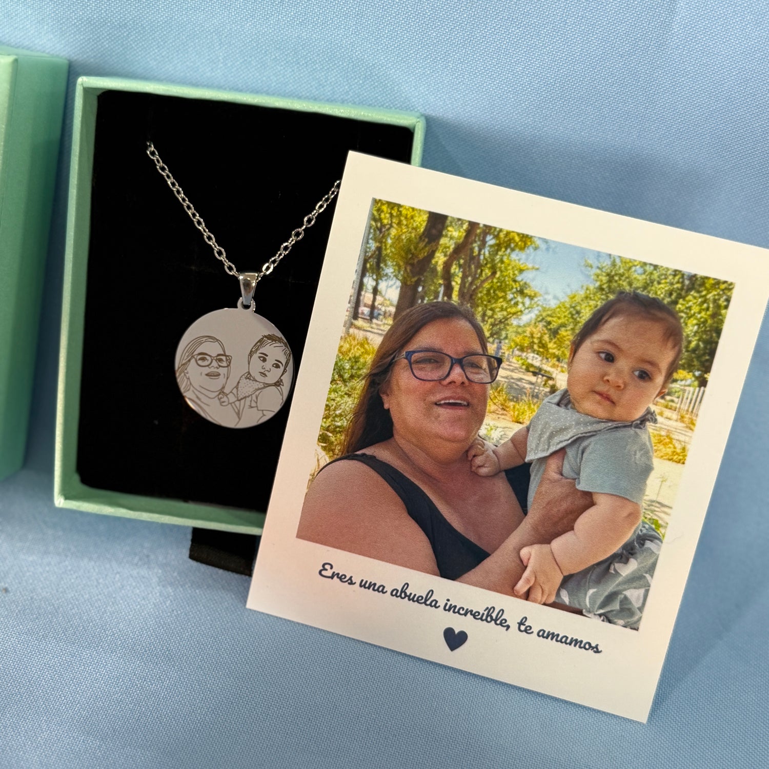 Collar Grabado Personalizado | Lleva a Tus Abuelitos Siempre Contigo ✨