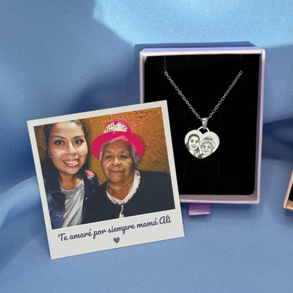 Collar Grabado Personalizado | Lleva a Tus Abuelitos Siempre Contigo ✨
