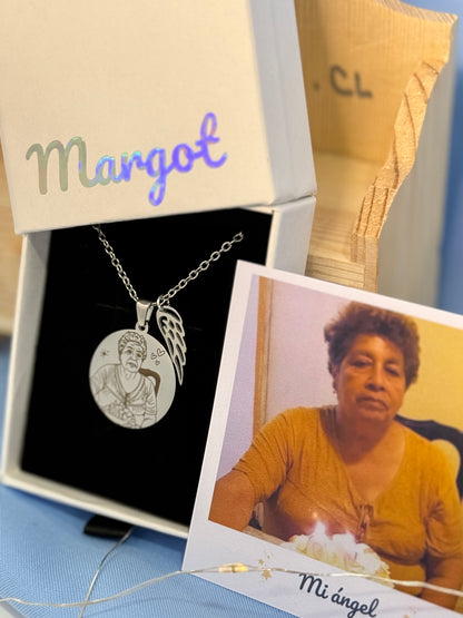 Collar Grabado Personalizado | Lleva a Tus Abuelitos Siempre Contigo ✨