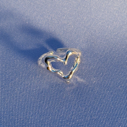 Anillo Corazón Plata Ley 925