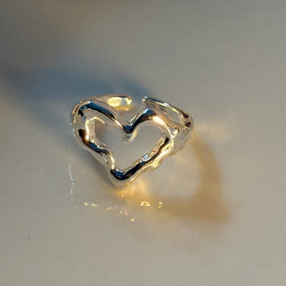Anillo Corazón Plata Ley 925