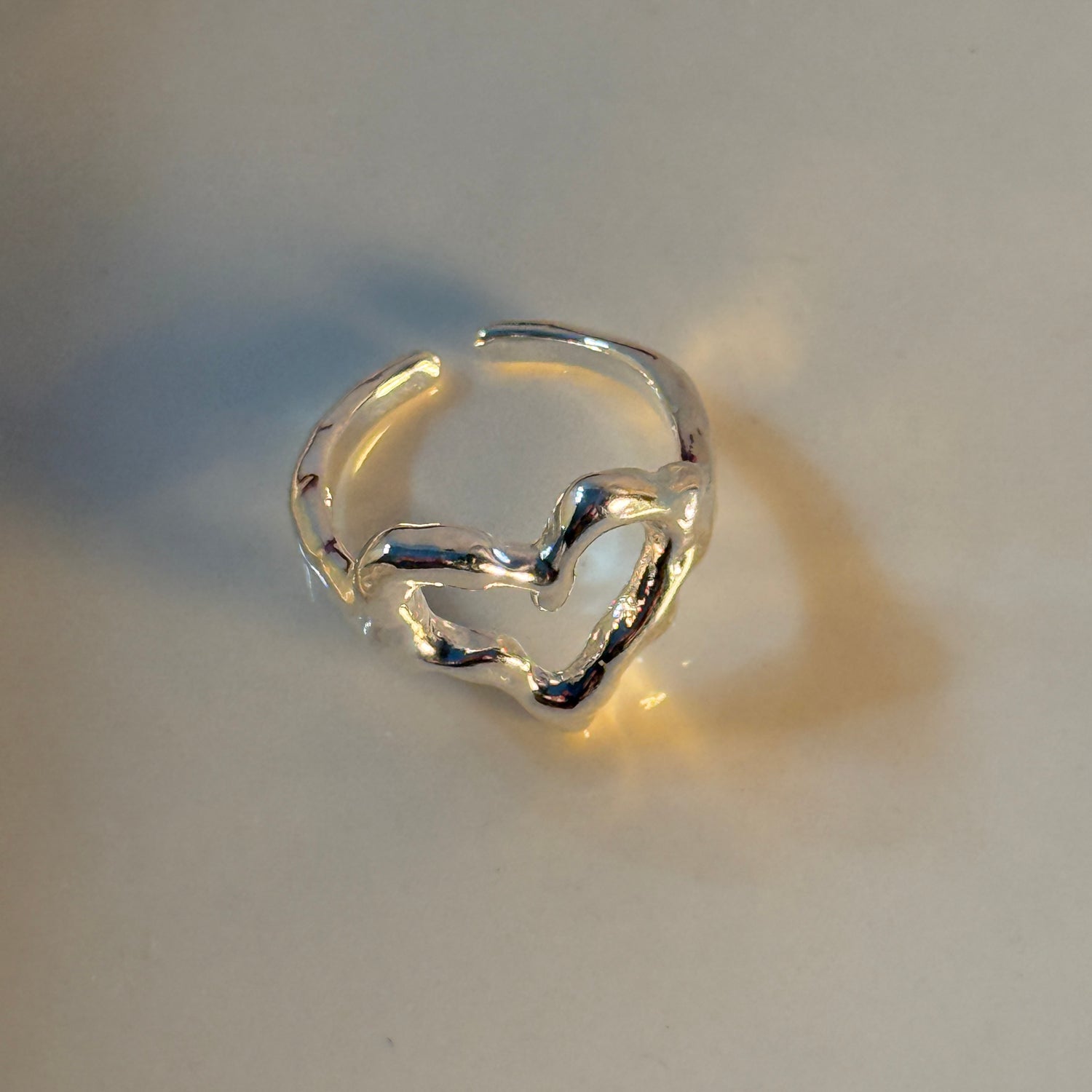 Anillo Corazón Plata Ley 925