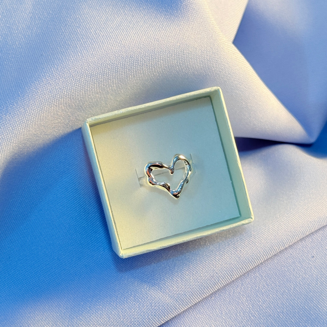 Anillo Corazón Plata Ley 925