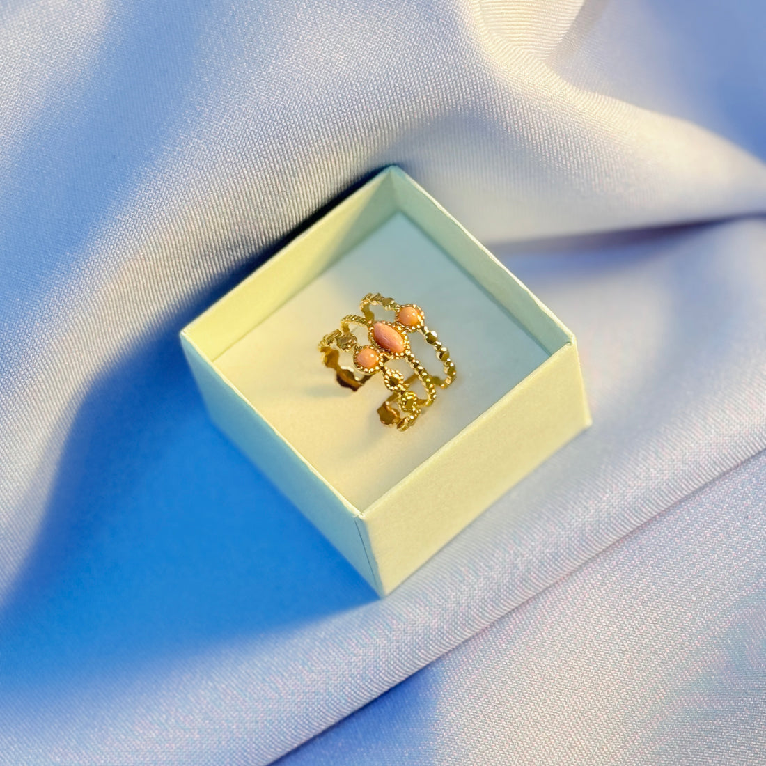 Anillo Triple Diosa | Amor y Equilibrio 🌸