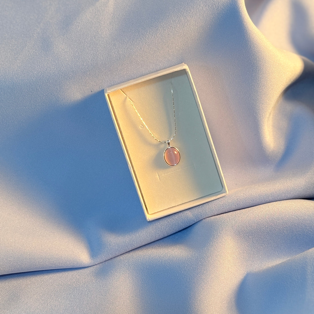 Collar Piedra Luna Plata Ley 925 | Amor Sereno 🌙