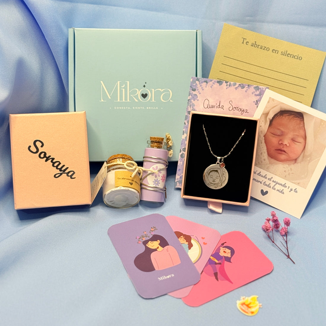 Mi Pequeño Ángel 👼: Caja Ritual de despedida con joya y acompañamiento emocional 🪽