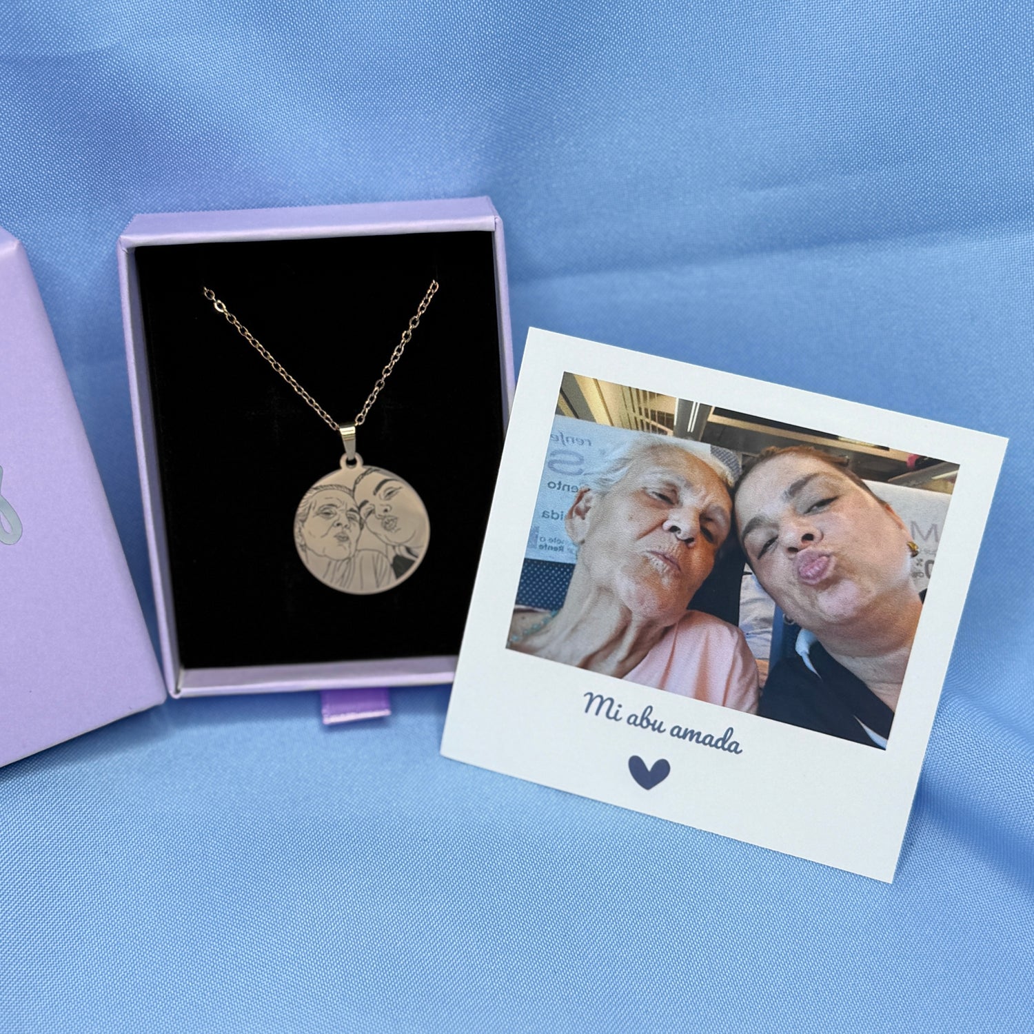 Collar Grabado Personalizado | Lleva a Tus Abuelitos Siempre Contigo ✨