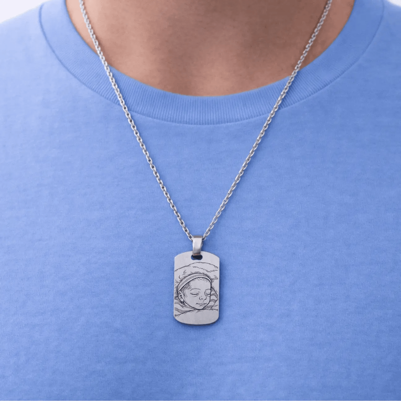 Collar Grabado + Foto Impresa + Cajita de Joya Gratis 🌟  | Compañeros de Vida 💘