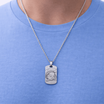 Collar Grabado + Foto Impresa + Cajita de Joya Gratis 🌟  | Compañeros de Vida 💘