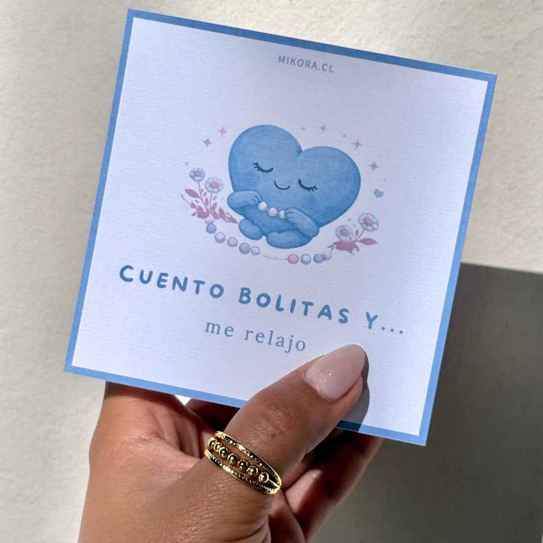 Anillo Dorado Bolitas Ajustable: Alivia tu estrés y ansiedad 🧘‍♀️