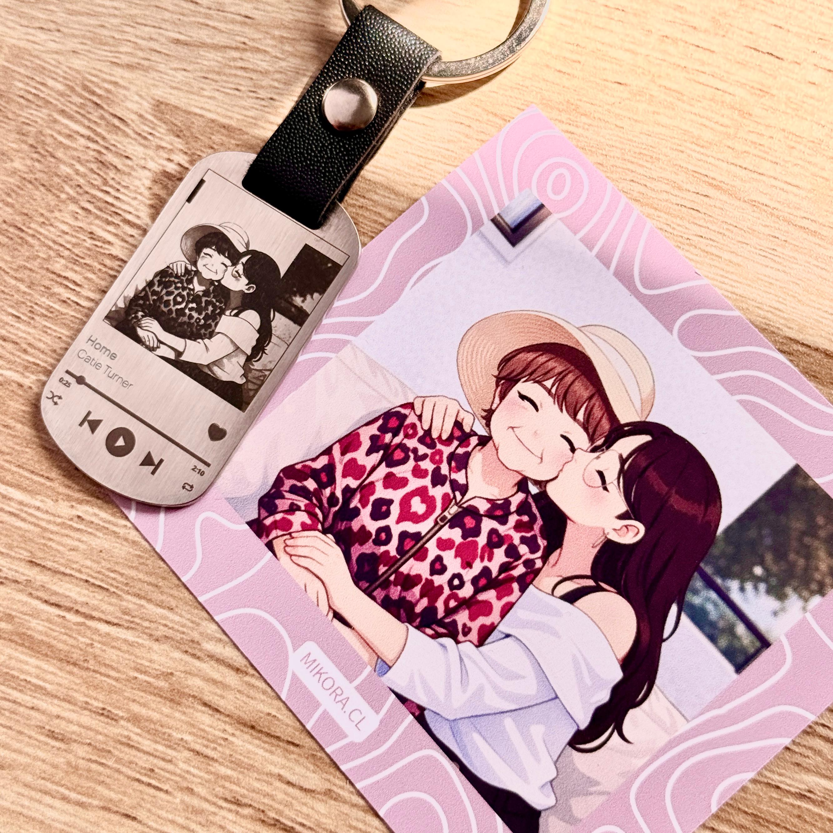 Llavero Premium Amor Eterno 🩷 + Foto Polaroid Gratis 🌟