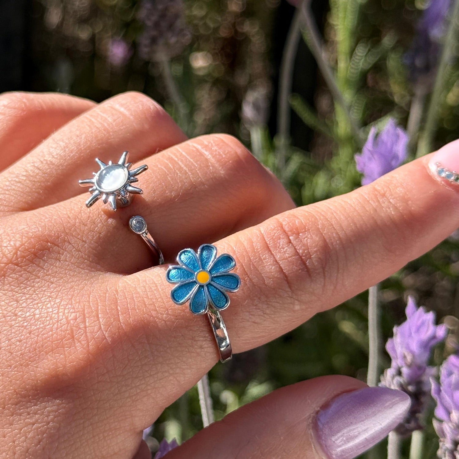 Anillo Giratorio Talla Ajustable 💍┃ Perfectos para calmar ansiedad y evitar mordida de uñas 🧘‍♀️