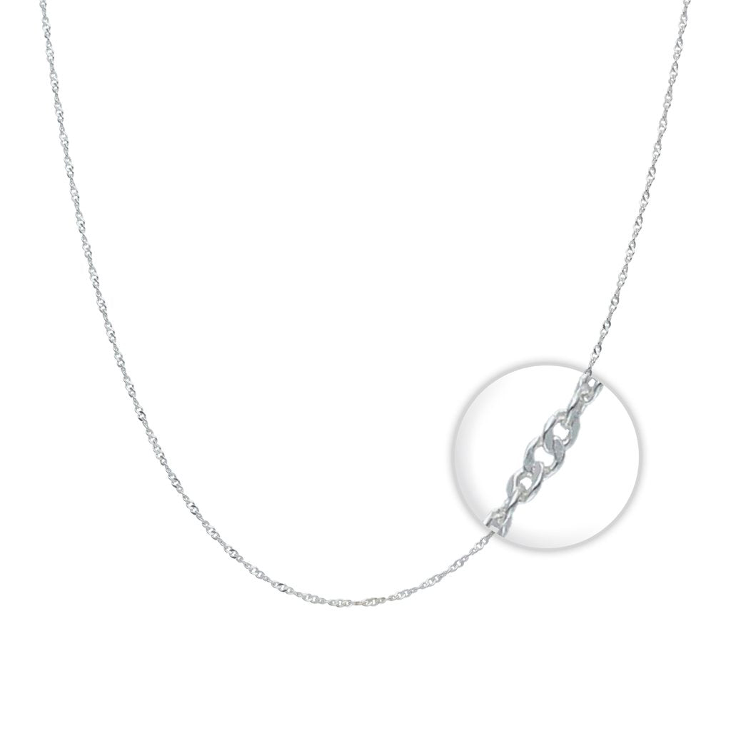 Cadena 45 cm Plateada | Plata Fina Ley 925 ✨