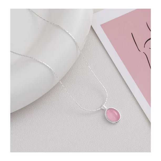 Collar Piedra Luna Plata Ley 925 | Amor Sereno 🌙