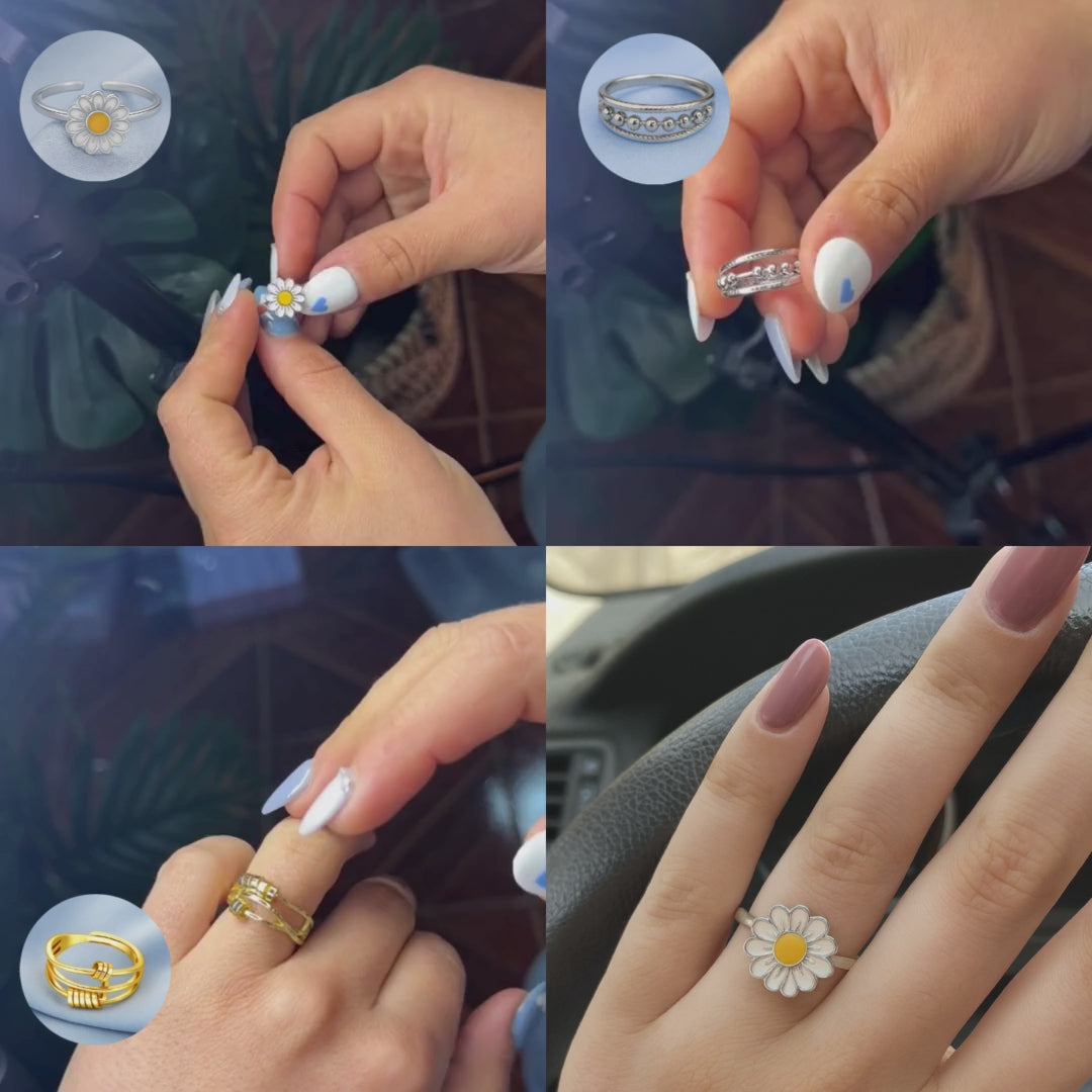 Anillo Bolitas Ajustable: Alivia tu estrés y ansiedad 🧘‍♀️