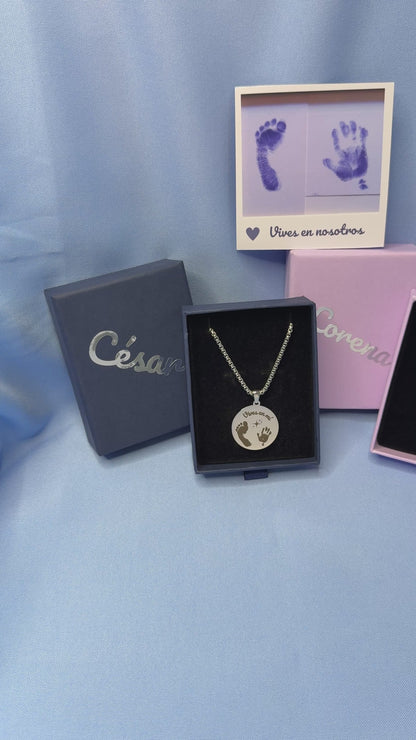 Collar Recuerdo Grabado | La huella del amor eterno ✨