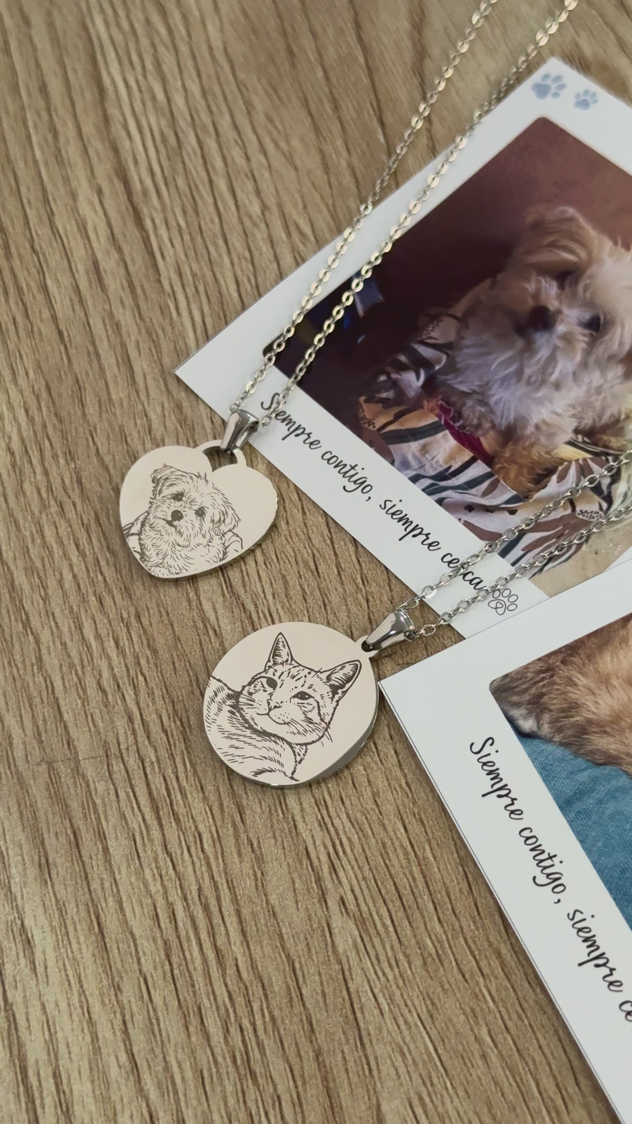 Collar Grabado con la foto de tu Michi Fiel 🐱