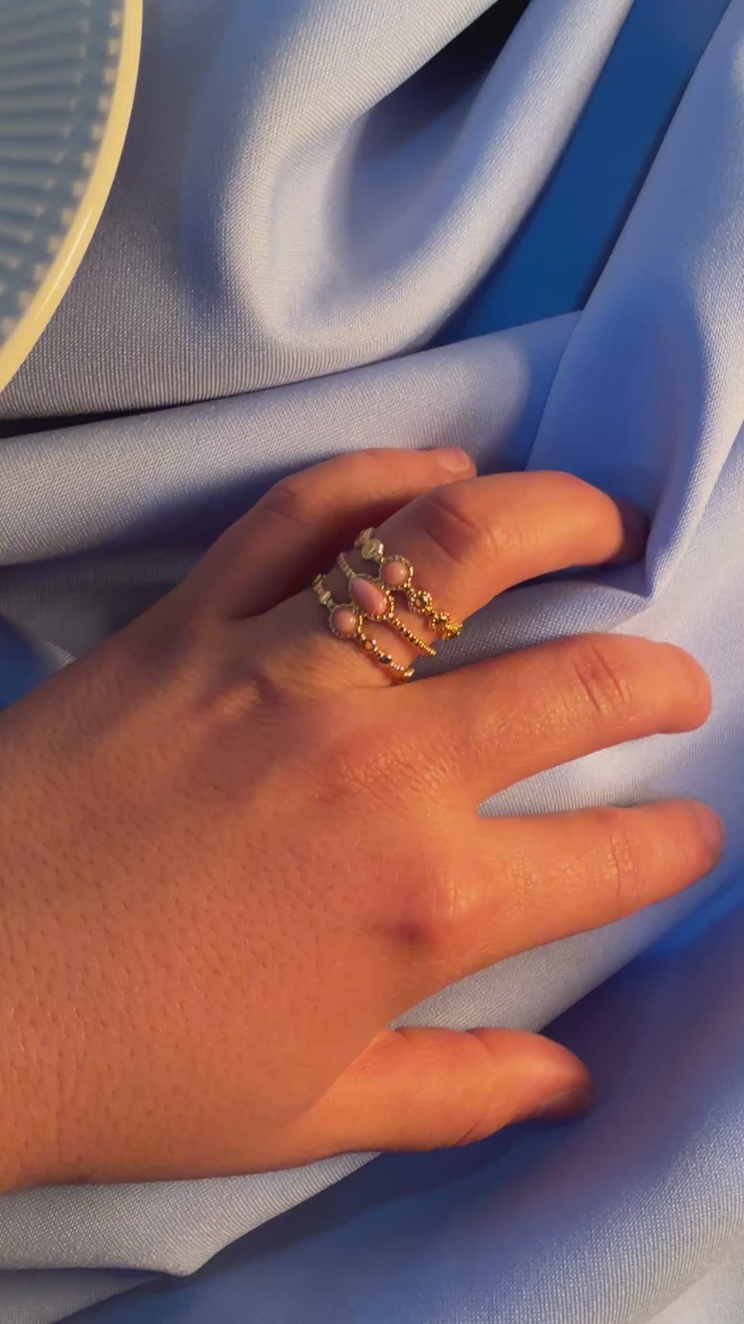 Anillo Triple Diosa | Amor y Equilibrio 🌸